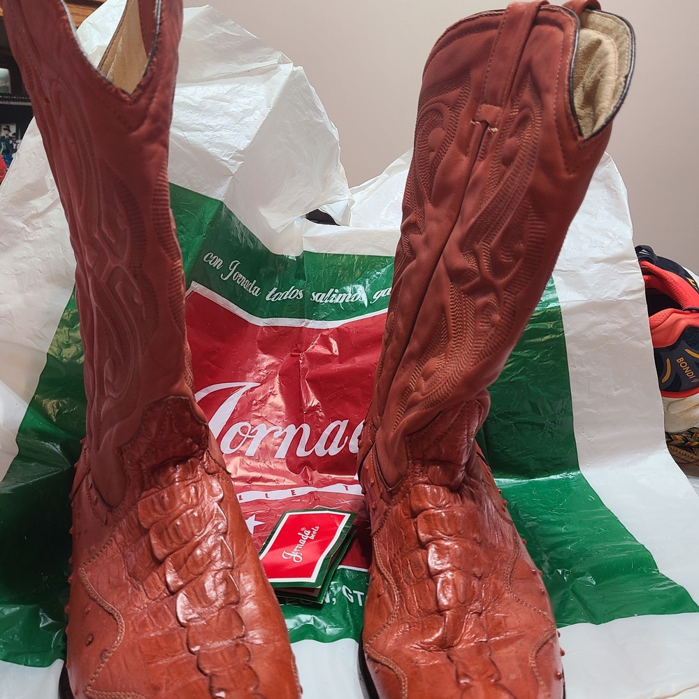 Genuine Leather JORNADA Cowboy Boots - Brown